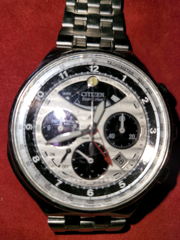 image for Citizen Eco drive vintage watch. Lovely piece age related marks only..
