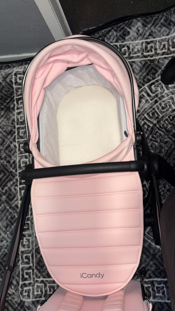 Icandy pink pram