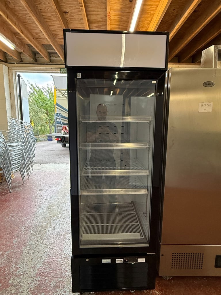 Commercial upright fridge or freezer display for shop cafe supermarket 