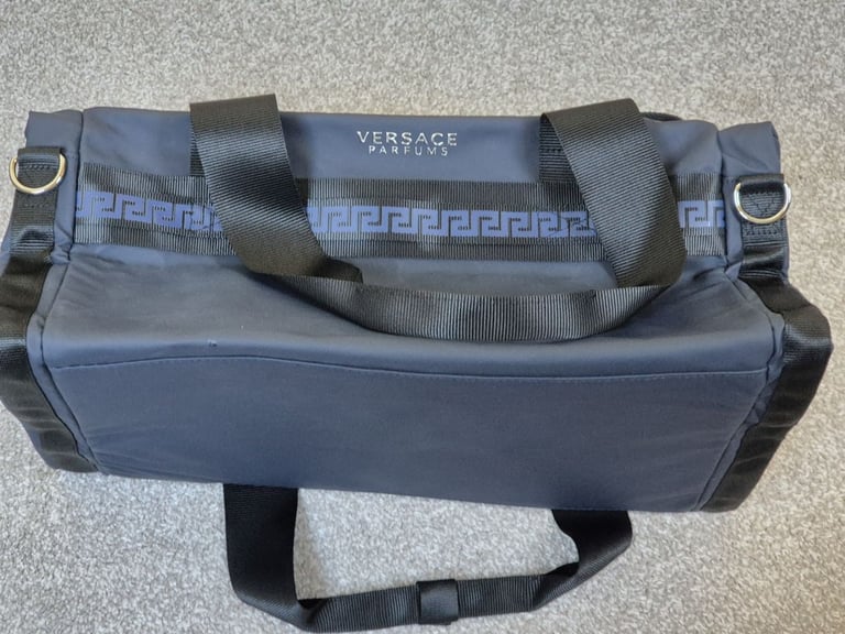 image for Versace blue duffle bag, brand new