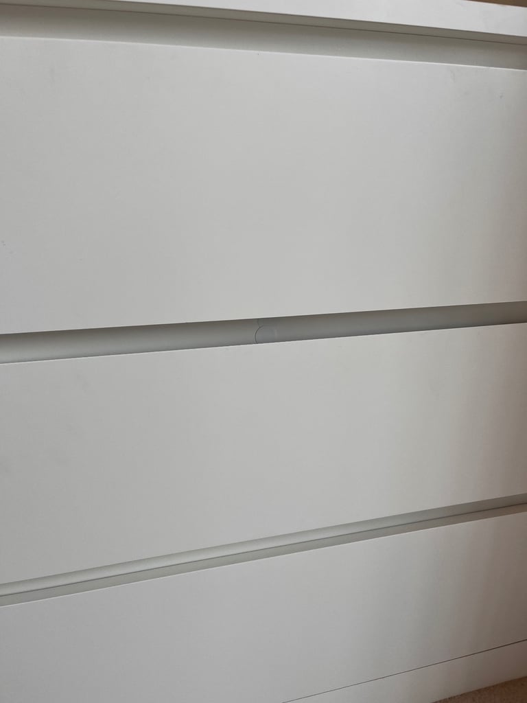 IKEA MALM Chest of 6 drawers, white, 80x78 cm