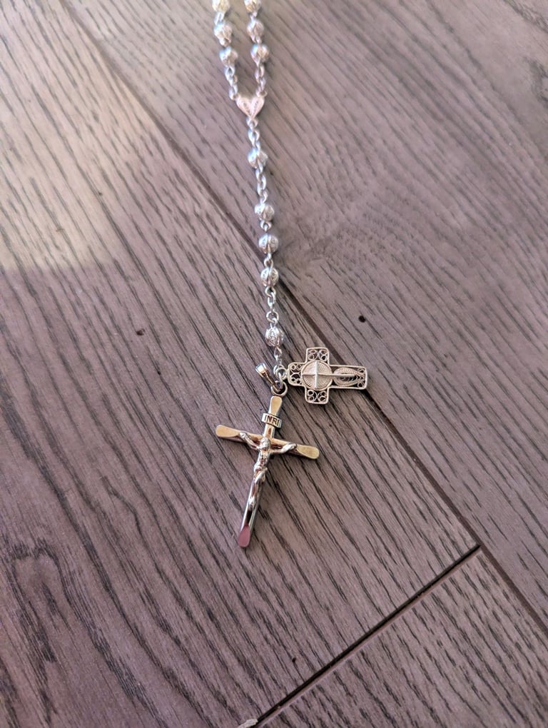 image for Sterling silver rosary beads
