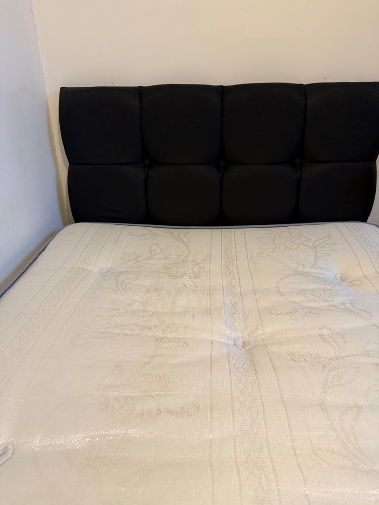 Single divan bed with mattress and storage + wardrobe 