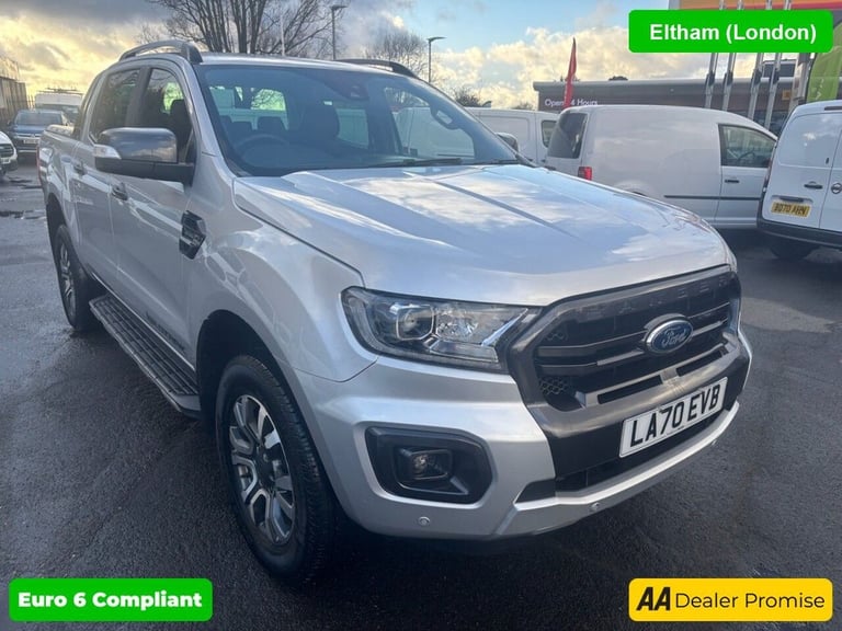 2020 Ford Ranger 2.0 EcoBlue Wildtrak in silver, 56,000 miles, 2 owners, Euro 6 ULEZ, 4x4, a PICK...