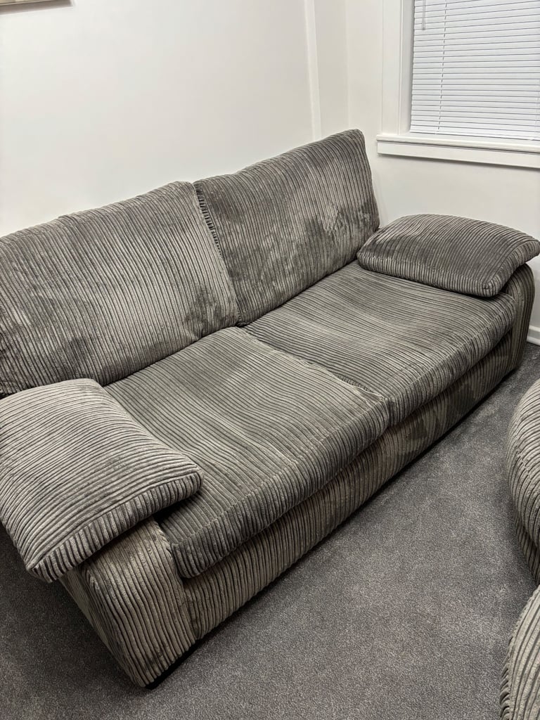 image for MUST GO THIS WEEK DFS 3 seater sofa, cuddle chair and half moon footstool