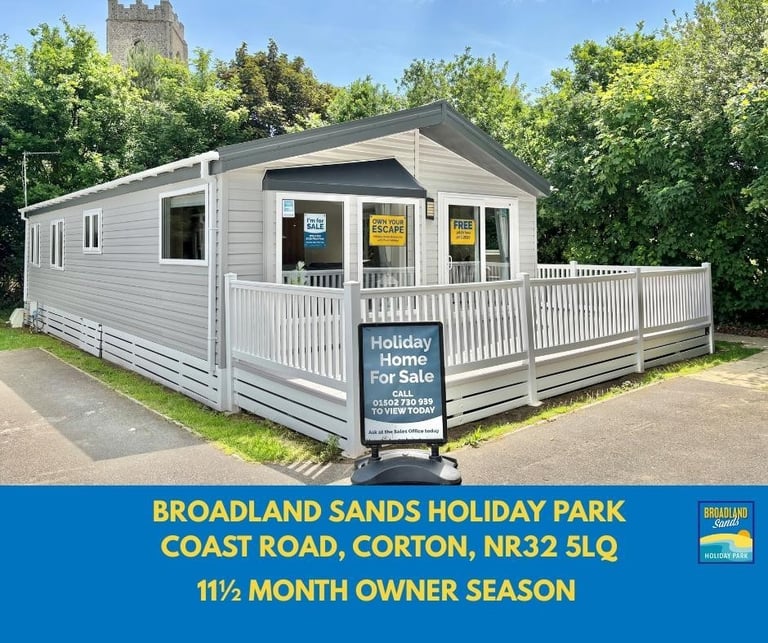 BRAND NEW STATIC CARAVAN FOR SALE ON BROADLAND SANDS HOLIDAY PARK 