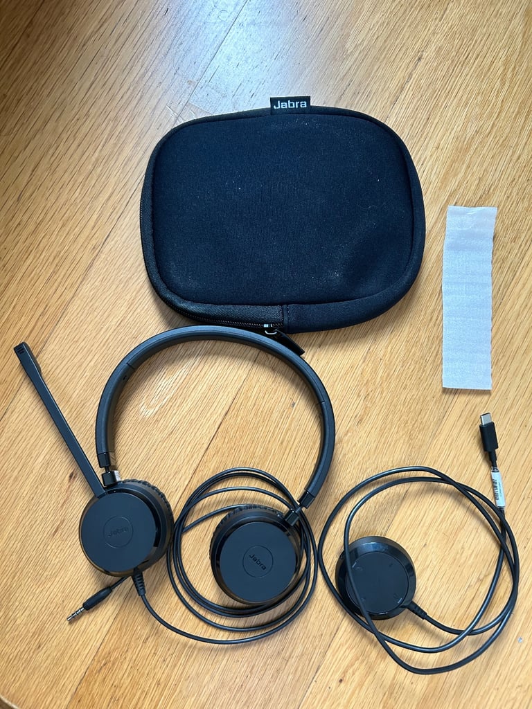 image for Jabra Evolve 30 USB-C Stereo Corded Headset with Call Control Unit - Compact Mini USB