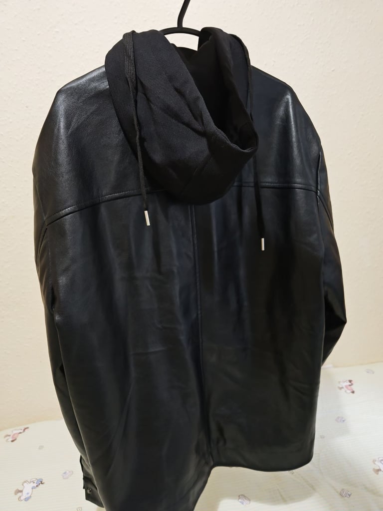 very handsome male leather jacket