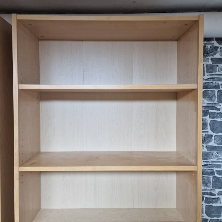 Pair of Tall Wooden Bookcases
