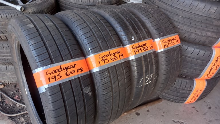 195 60 18 GoodYear matching set only £160 fitted and balanced open 7 days a week 