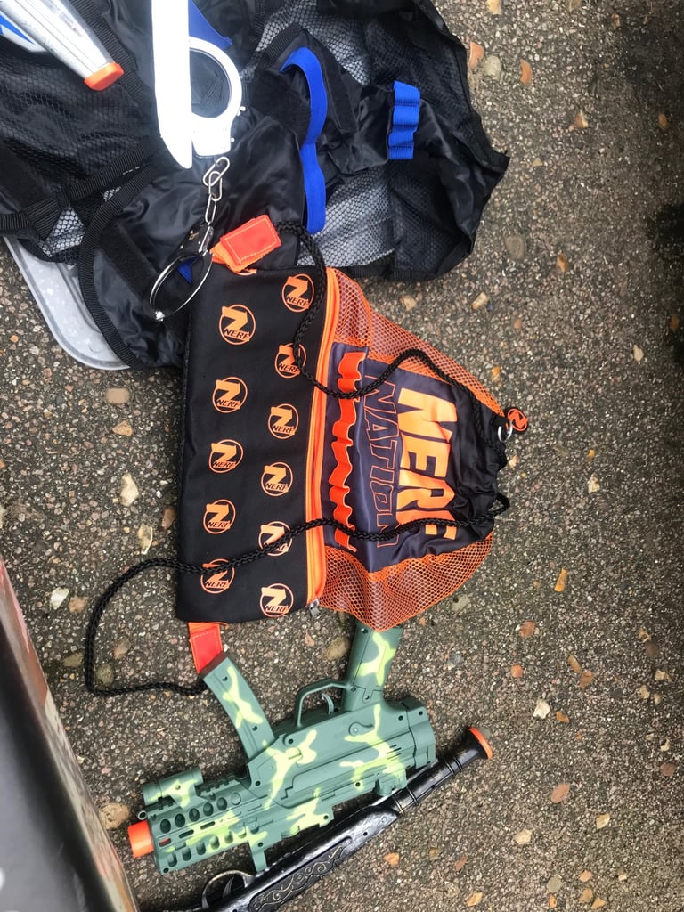 Massive amount of nerf and toy weapons