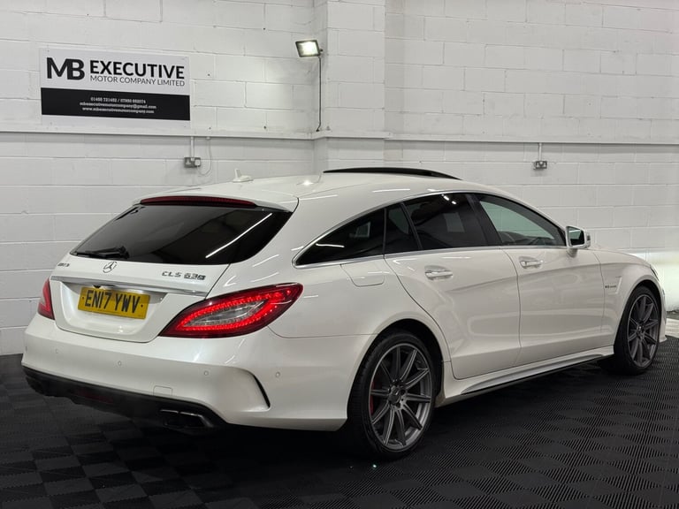 2017 17 MERCEDES BENZ CLS63 S AMG 5.5 V8 BI-TURBO 585 BHP SHOOTING BRAKE WHITE