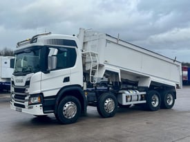 Scania P 450 Insulated Tar Spec Tipper, Euro 6 engine, 8x4 on steel suspension, 