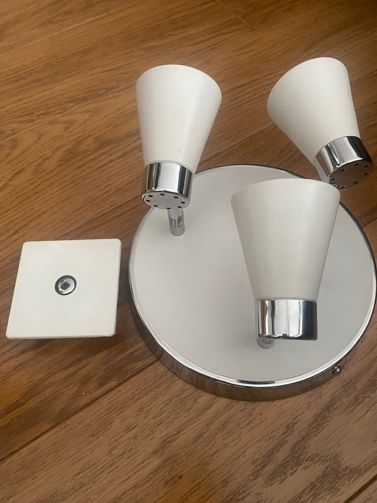 image for White spotlight and dimmer switch 