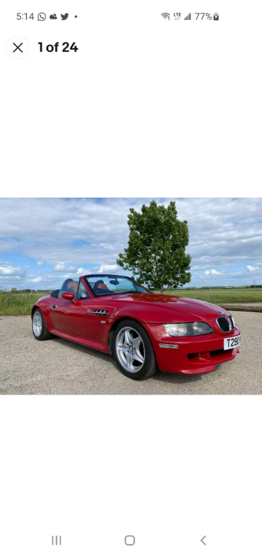 image for 1999 BMW Z3 3.2 Z3M  Imola Red Manual Petrol (Modern Classic)