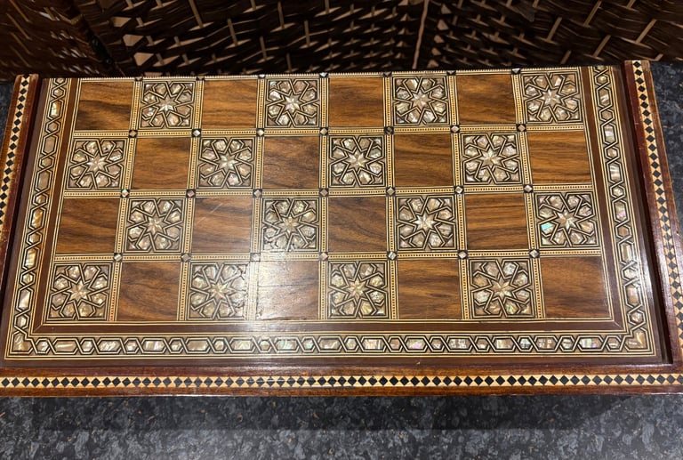 Vintage backgammon hand made board 