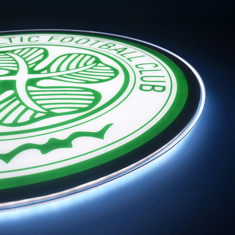 Celtic Football Club Sign LED Light Up Panel | Football | Celtic | Light Up Panel | Signage