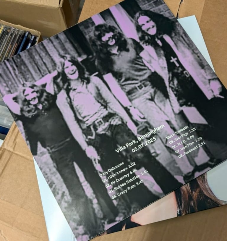 Black sabbath  the final show Saturday July 5th villa Park Birmingham colour vinyl album mint 