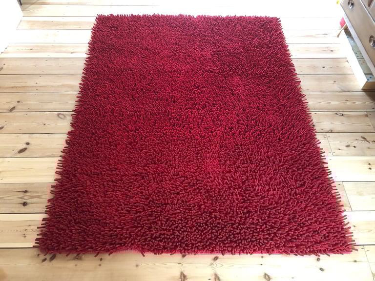 image for Habitat Red Felt 100% Wool Rug
