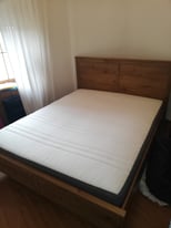 King Sized Ikea Bed and Mattress. V Good condition 