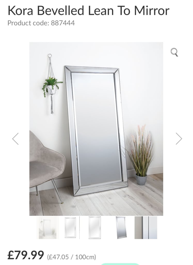 Kora bevelled lean to mirror 