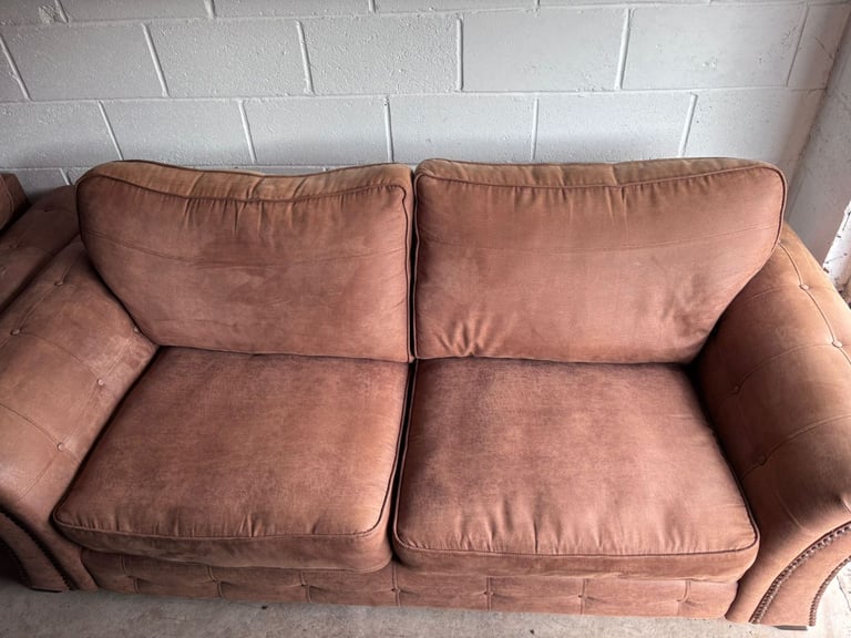 image for DFS 3 seater chair and pouffe 
