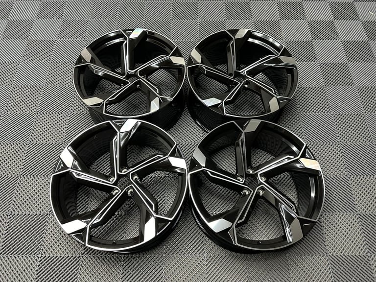 18 19" Inch Q8 E-Tron Alloy Wheels 5x112 VW Golf Seat Leon Scirocco Caddy Skoda Octavia Superb