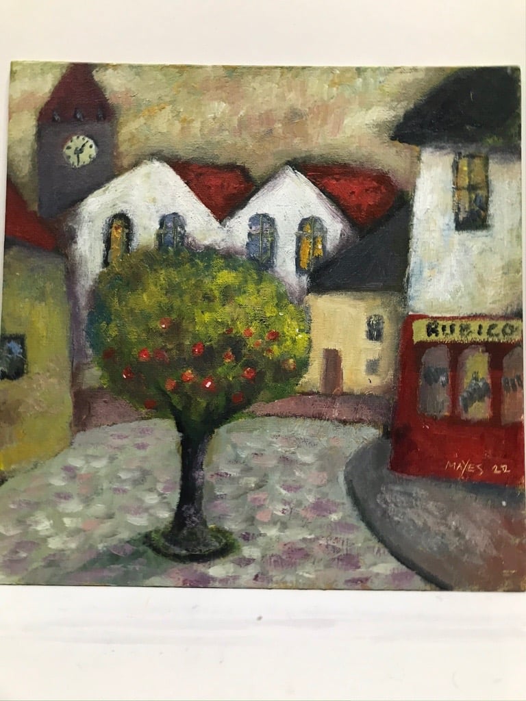 Town square apple tree