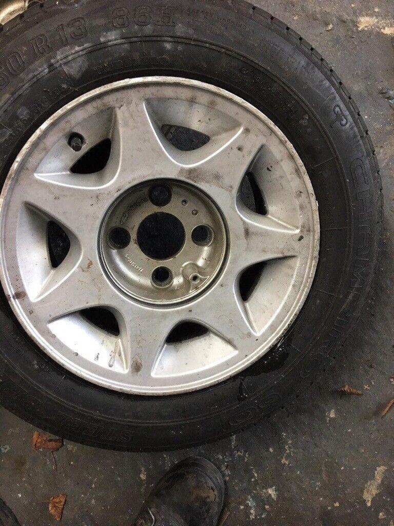 Ford Capri 13 alloys tyres x 4 all hold air size 205/60R/86h