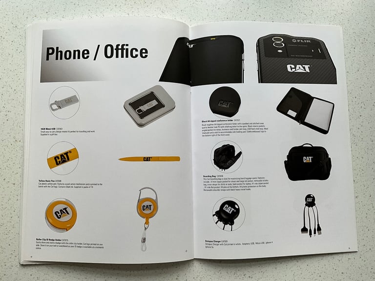 CAT Caterpillar Finning Brand Addition Merchandise Catalogue 2017, Clothes, Watches, Bags, Footwear