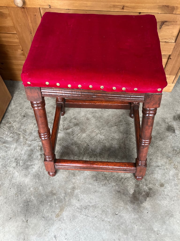 Vintage Tall Bar Stool 
