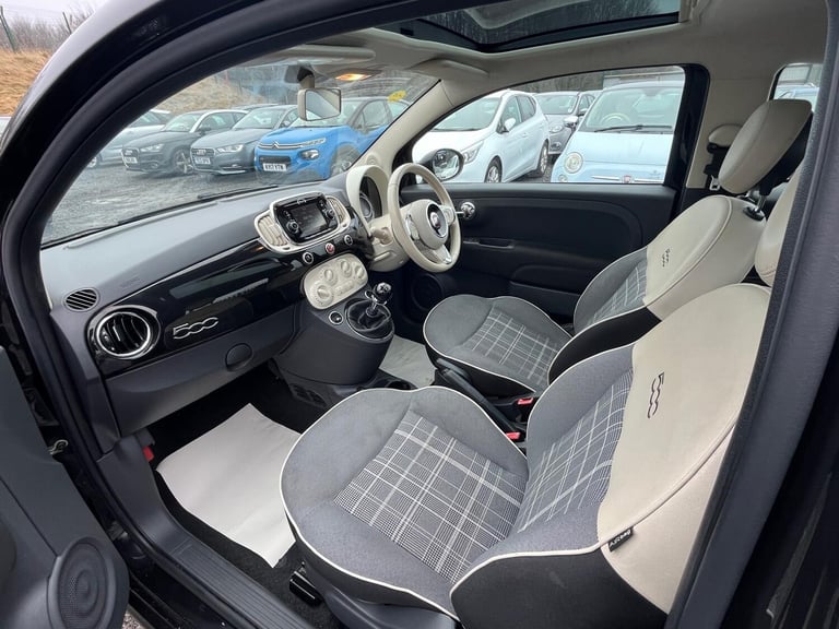 2016 Fiat 500 0.9 TwinAir 105 Lounge 3dr HATCHBACK Petrol Manual