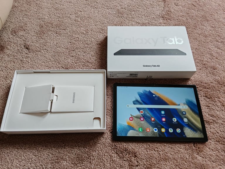 image for Samsung Galaxy Tab A8 SM-X200 32GB + 128GB SD Card,  10.5 - Graphite Grey, Wi-Fi + 4G/LTE Tablet 