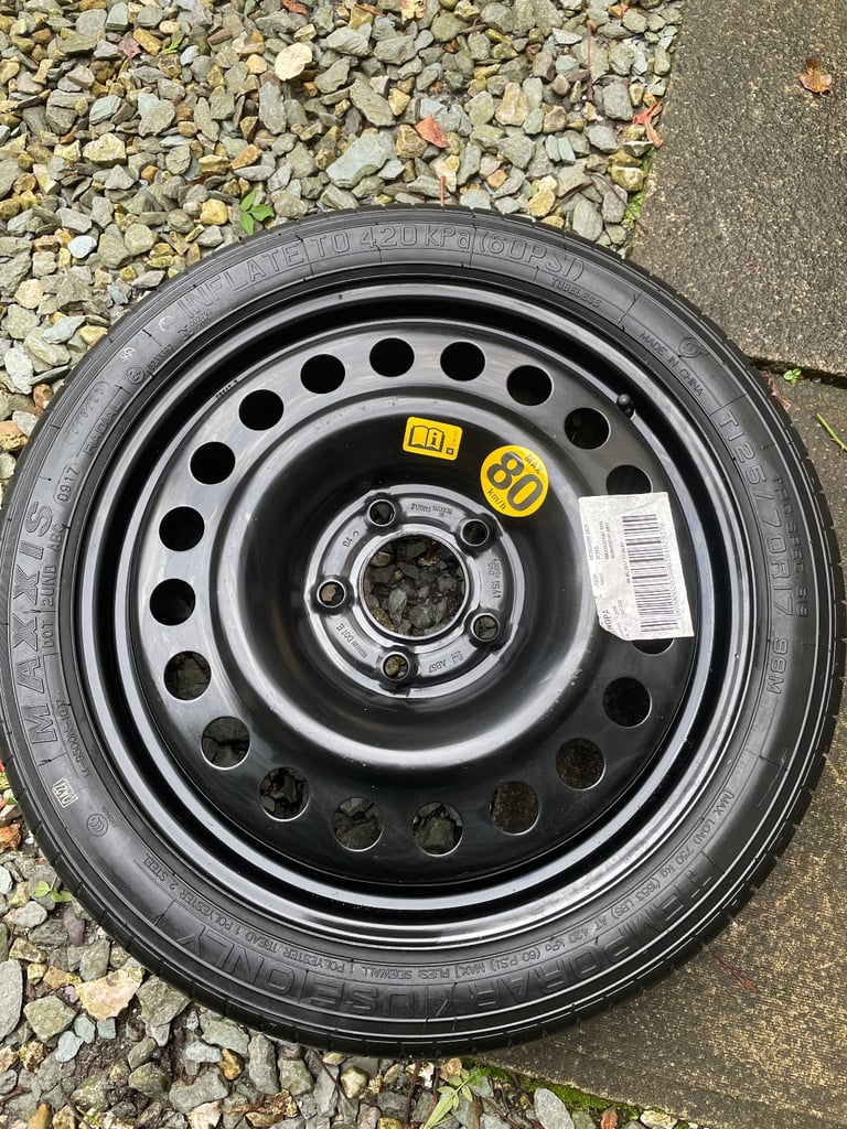 Insignia B and zafira tourer C models. 17” space saver wheel brand new 