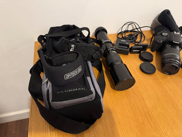 Canon EOS 2000D DSLR Camera with lots of extras.