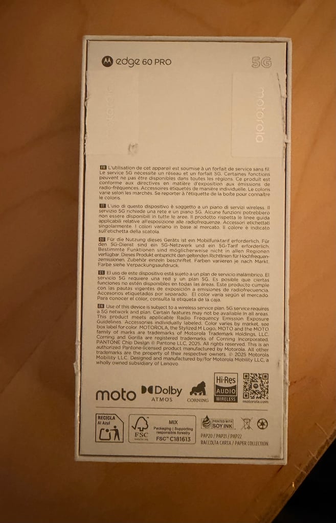 Motorola Edge 60 Pro - 512GB 5G, Dual SIM