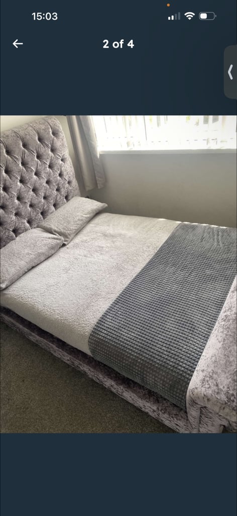 Double bed with mattress 