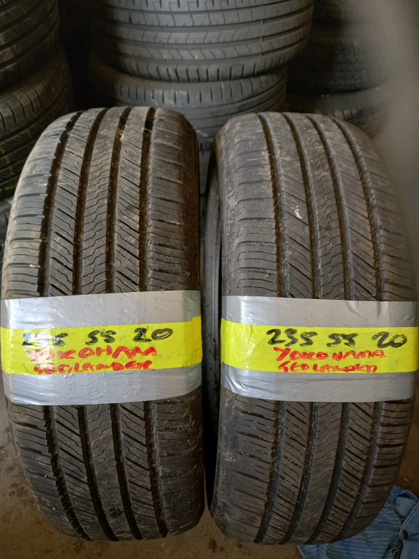 235 55 20 Yokohama geolander tyres matching pair only £60 free fit&bal