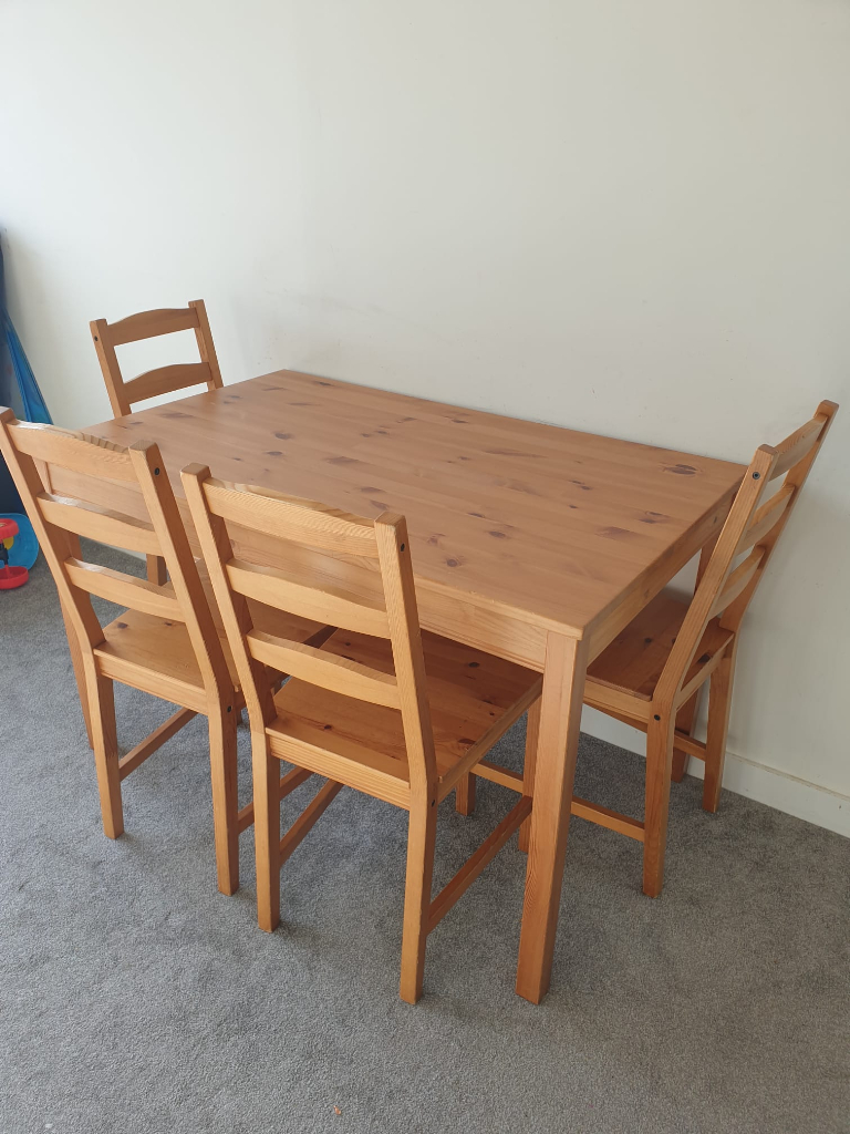 IKEA Jokkmokk dining table and chairs 4 used - Very Good condition 