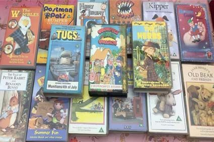 THIRTY THREE VHS VIDEO TAPES