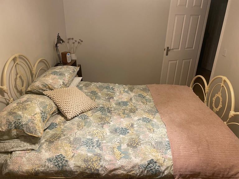 King size wrought Iron Laura Ashley bed