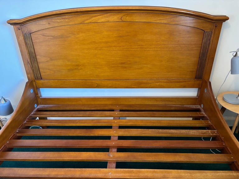 Cherrywood king size bed frame 