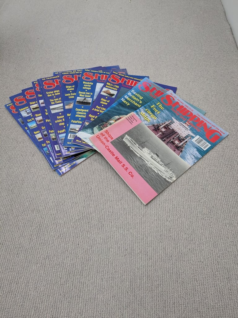 Shipping today and yesterday magazine Bundle 1998 - 2001 48 issues