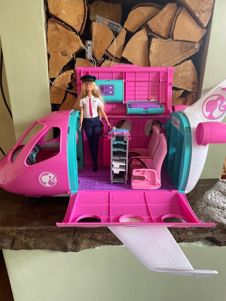 Large Barbie plane with Doll