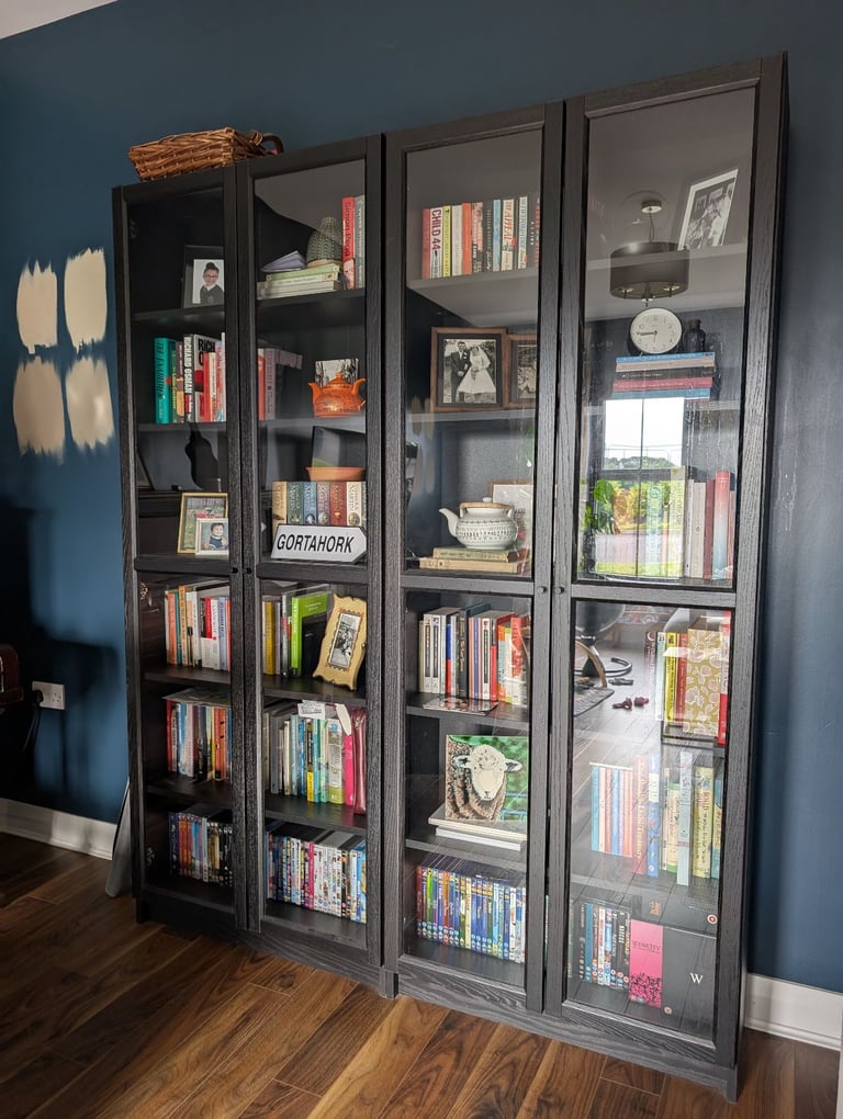 IKEA Oxberg Black Glass Doors