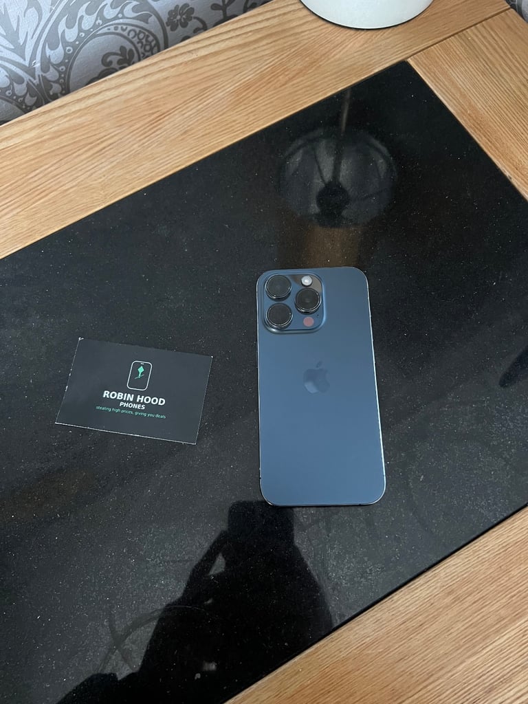 image for iPhone 15 pro Blue Titanium 128gb