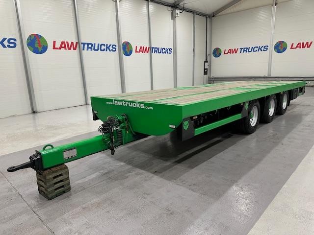 JPM Tri Axle Flatbed Drawbar Trailer