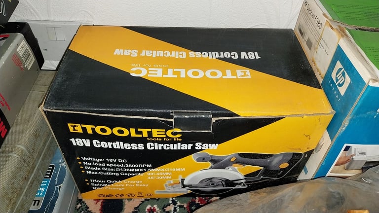 image for Toolltec Cordless Circular Saw 18V