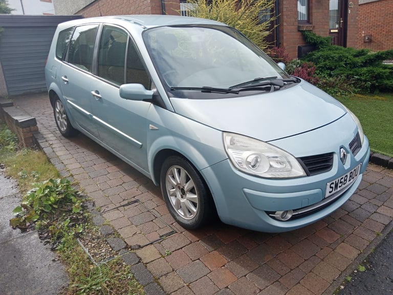 CHEAPEST LOW MILEAGE 7 SEATER MPV IN SCOTLAND GRAND SCENIC ULEZ COMPLIANT MOT AUG 26 