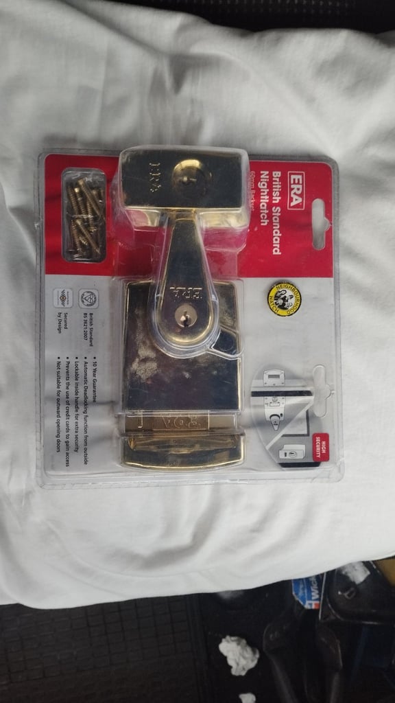  New! Era Lock 1930-32 60mm deadlock (night latch) 